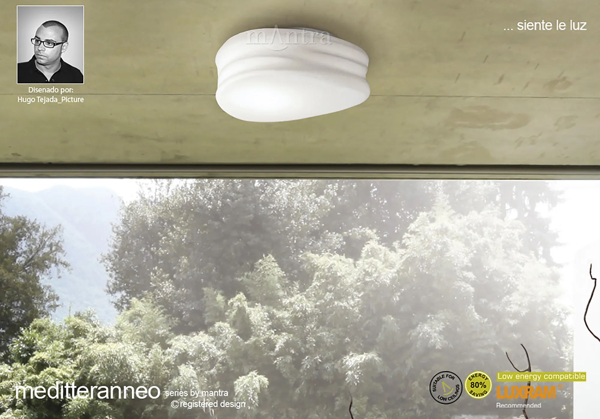 Mediterraneo Wall Lights Mantra Flush Wall Lights
